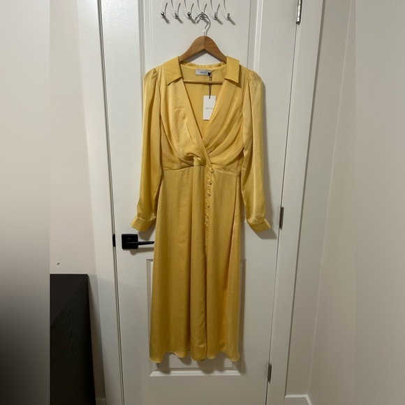 Cherie Satin Midi Dress, size Medium - Picture 3 of 5